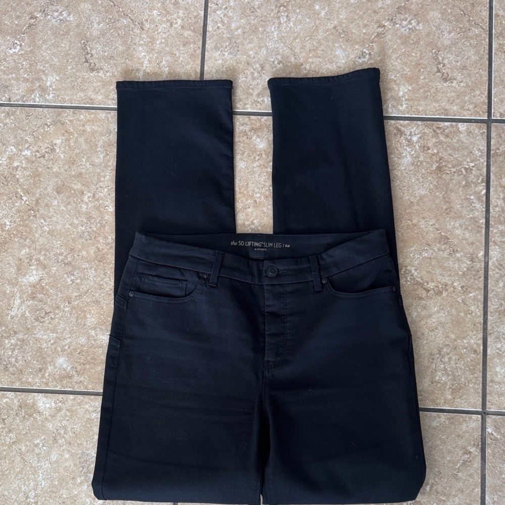 Black So Lifting Slim Leg Jeans